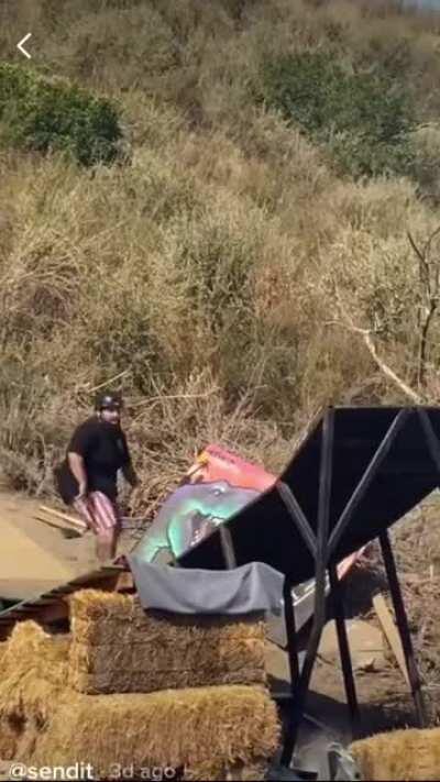 He fully sends it into the water