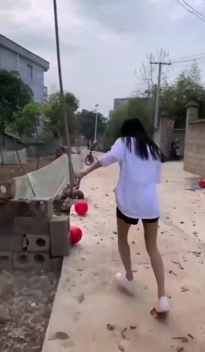 Pop goes the balloon.