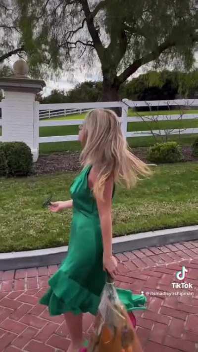 The real treasure is the braless dress