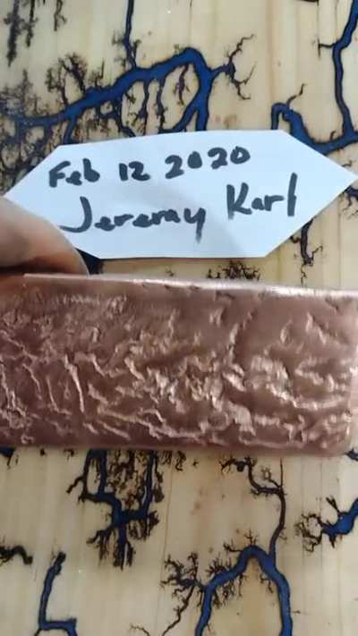 Hand Poured .999 Etched Bar. Anyone interested?