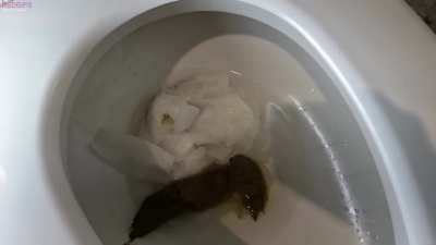 CnG clog the toilet together. [f] OC