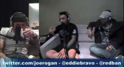 Eddie Bravo revealing details about Joe's finances and Joe gets upset