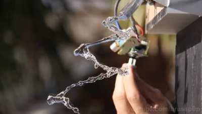 Water and sound experiment. I wonder what would happen if someone played the Quran in this experiment 😯