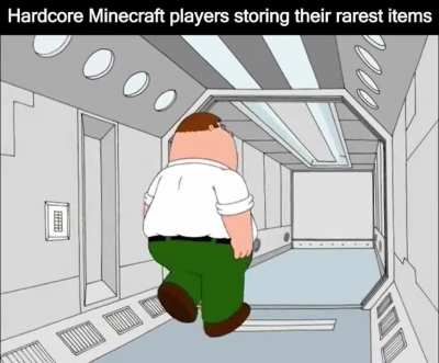 Hardcore Minecraft players storing their rarest items