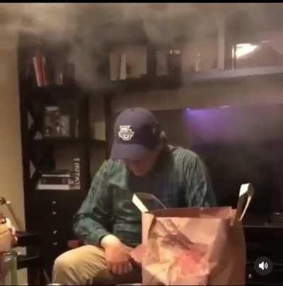 Now, Lean back let your lungs air out. Fuu