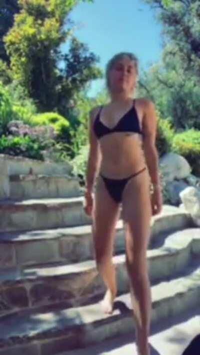 Miley Cyrus’ Black Bikini TikTok Video (edited, no logo)