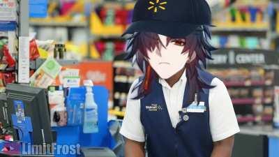 Blade works at Walmart