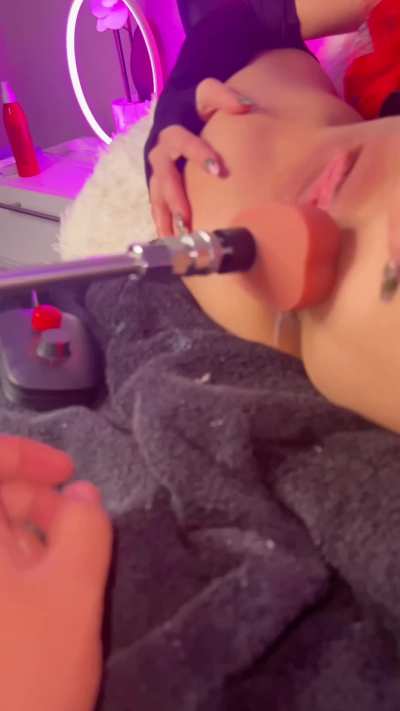 My sister’s bf caught me and made it go faster 