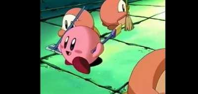 Kirby is such a gentle soul that even when Dedede mistreated him plenty times Kirby still helps cleaning Dedede's castle
