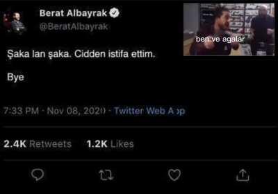 Berat Redflag istifa edince ben ve agalar