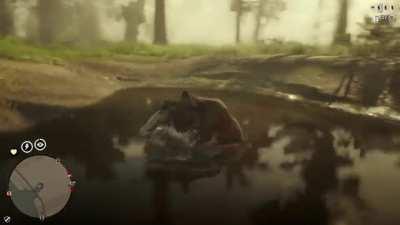 The hunger for human flesh was greater than the fear of water.