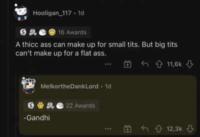 A wise man once said..