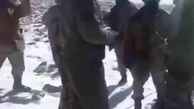 PLA getting their ass handed by our Soldiers. (Note : One soldier saying 