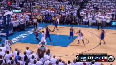 [Highlight] 2016 WCF Game 4: KD and Westbrook finish off the Warriors with a 22-10 run, scoring or assisting on 16 of those points.