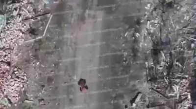 The 'Storm' detachment of the 33rd Motorized Rifle Regiment, Tarasovka village (between Pokrovsk and Konstantinovka), used a ground drone to deliver two TM-62 mines directly into the cellar where Ukrainians were hiding