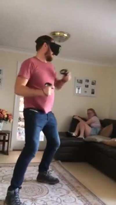 Drunkn Bar Fight...You gotta tighten those straps man