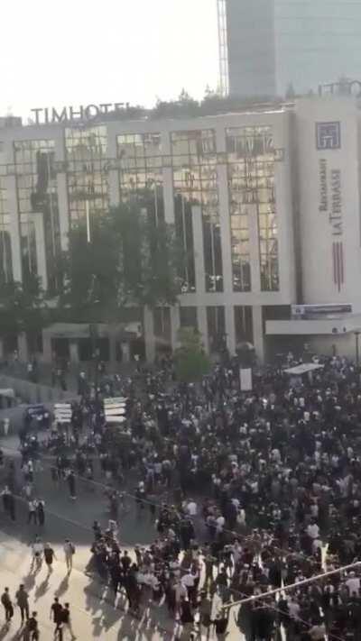 There were protests in Paris going on starting from 7 p.m to commemorate the death of Adama Traoré who died due to police brutality and also being in support with BLM