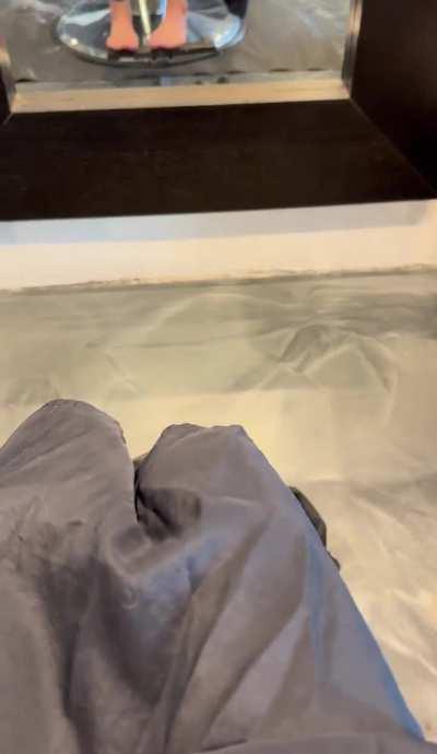 4 hour hair appt at the salon. These soft little feet need to get some fresh air!