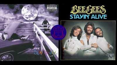 So I figured out The Real Slim Shady and Stayin Alive have the same key and bpm...