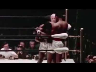 Muhammad Ali demands his opponent call him by his new name, tells him he will punish him in the ring if he doesn't. What resulted was the worst beating in the ring