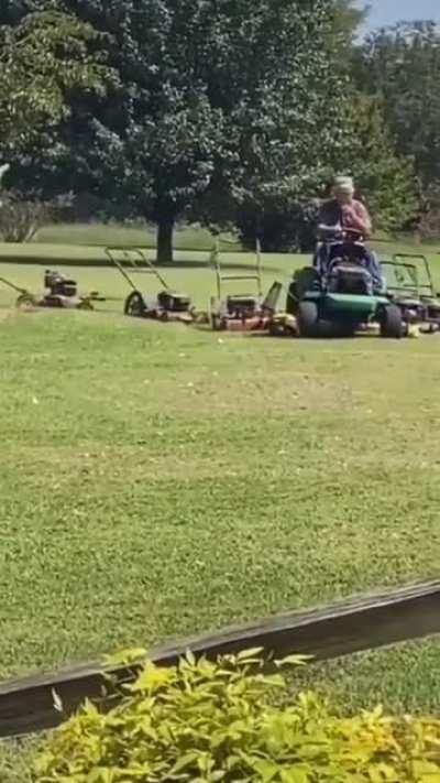 Fighter Jet Formation Mowing