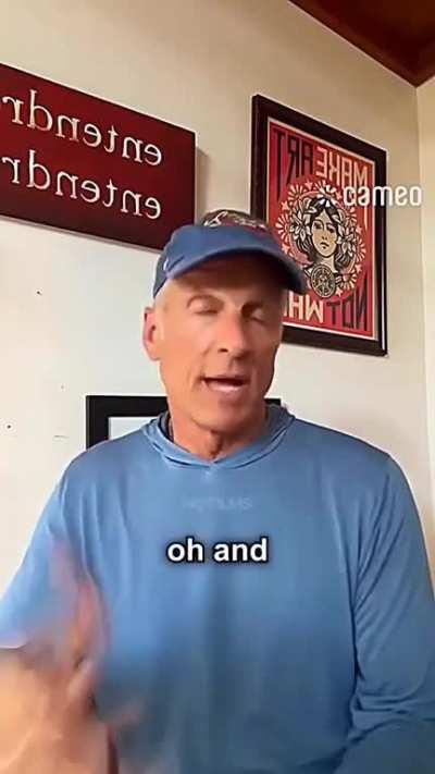 He has no idea of what he's saying but it is coming beautifully out of his mouth