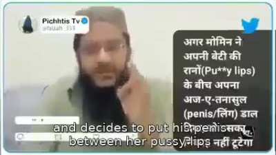 Islamic preacher justifies sex with daughter if wife is unvailable