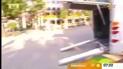 Luxury autocamper on Danish live TV