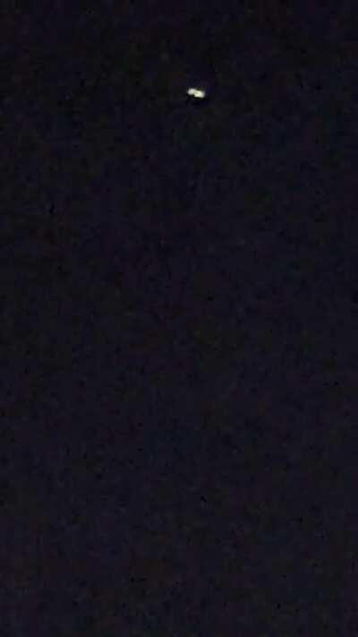 Spotted a UFO a few minutes ago in Vancouver, Canada. Seems to be an infamous black triangle.
