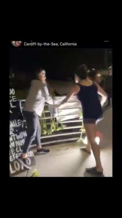 Woman destroys memorial of black men killed by police because it's all fake deaths created by George Soros