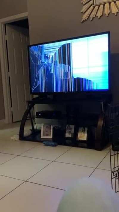 Mom didn’t appreciate the broken screen joke