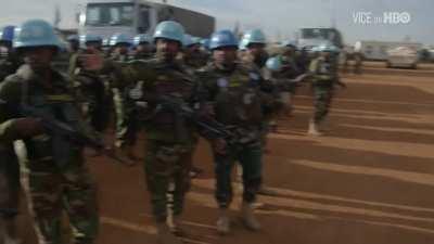 The most Bengali shit ever. Bangladeshi UN peacekeepers in action.