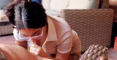 She got every last drop