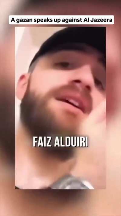 A Palestinian speaks out against Al Jazeera and journalists in Gaza: “You know very well that if the war ends tomorrow and Hxmas is gone, your jobs are over. There will be no more money. You're making a business out of blo0d and lives.”