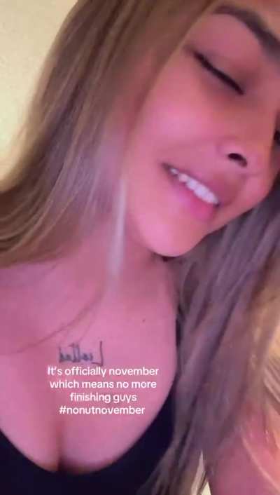 How's your no nut november going?