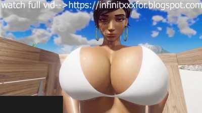 Anal Big Dick Futanari on the beach