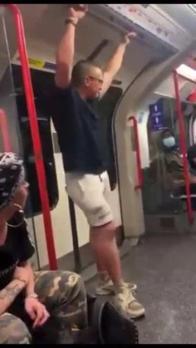 Racist guy gets knocked the fuck out after screaming and yelling racial slurs…