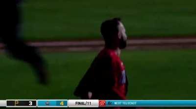 [Highlight] Jon Berti walks it off for the Marlins in the 11th inning!