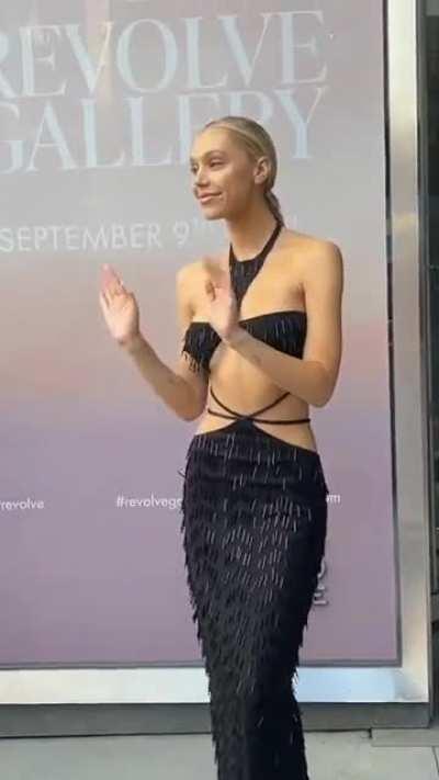 Arrival at Revolve fashion show