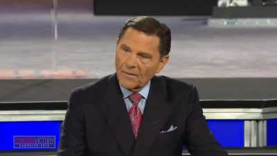 Televangelist becomes possessed live.