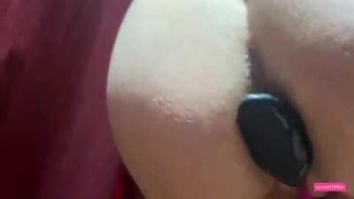 Watch me double stuffed in a public store 😈 found this vid from a while back and realized I never shared it with this subreddit! [GIF]