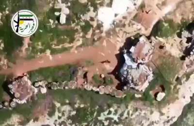 Drone footage of the SNA against the YPG 