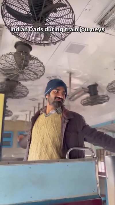 Indian dads in train