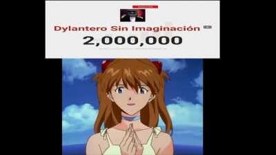 Felicidades dylan por los 2 millones, sigue asi maquina, me gustan tus videos
