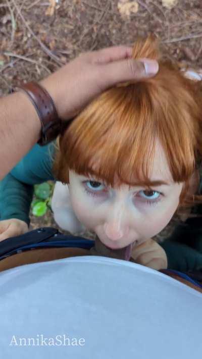 The balls must be licked when deepthroating