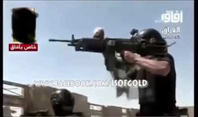 Iraqi SOF unit engaging ISIS & AQ fighters during the early days of 2014. [ music from original source]