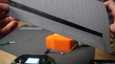 3D Printed TPU elevon hinges