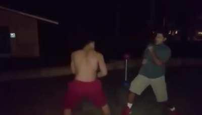 Got that inflatable tube man technique