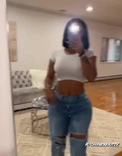 S/O to FashionNova, them jeans got that azz sitting right