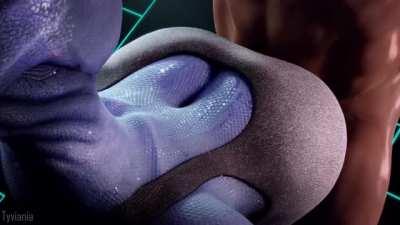 Liara Amazing Titty Fuck (Tyviania) [Mass Effect]